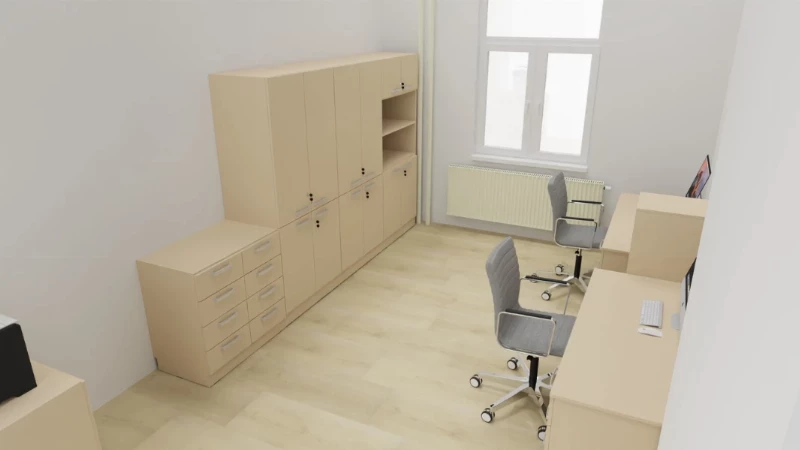 Kabinet v ZŠ, dvě pracovní místa