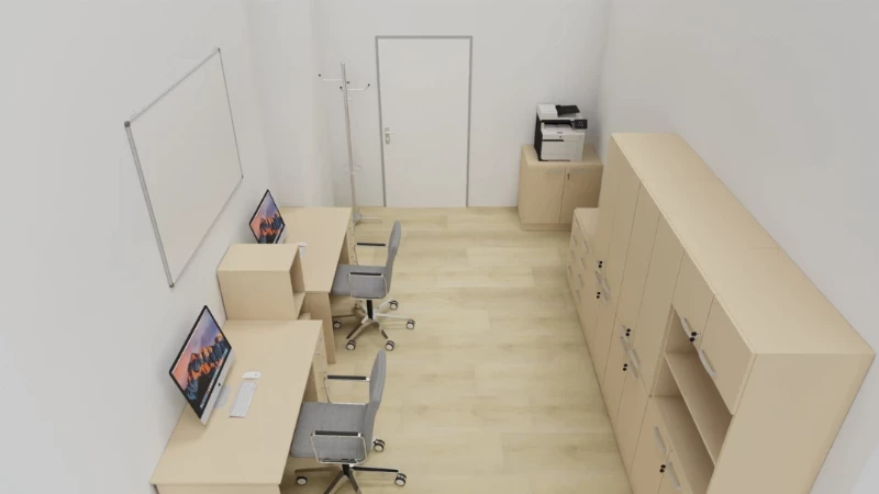 Kabinet v ZŠ, dvě pracovní místa