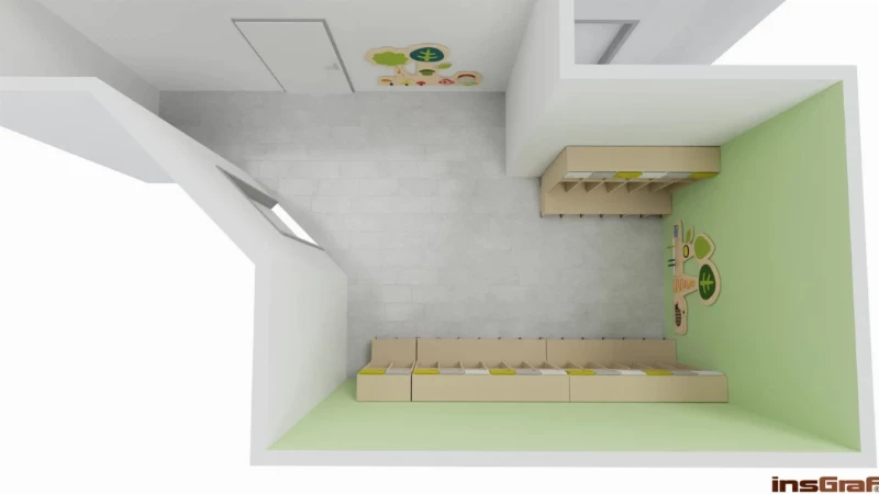 Mateřská škola, herna pro předškoláky, 9x8 m